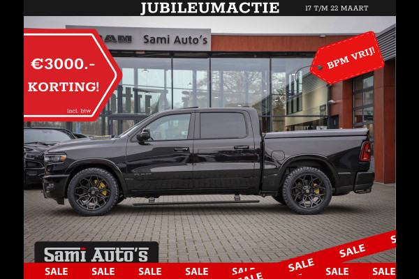 Dodge Ram PREMIUM | MAY 2025 BOM VOL | HEAD UP + 14.4 INCH SCHERM | LUCHTVERING | 420PK 636 Nm | PRIJS MET LPG EN COVER EN GARANTIE | DUBBELE CABINE | PICK UP | 5 PERSOONS | DC | GRIJSKENTEKEN | VOORRAAD NR 2288 - 4952