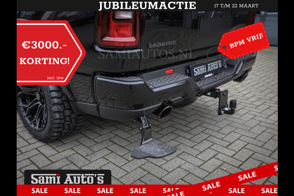 Dodge Ram PREMIUM | MAY 2025 BOM VOL | HEAD UP + 14.4 INCH SCHERM | LUCHTVERING | 420PK 636 Nm | PRIJS MET LPG EN COVER EN GARANTIE | DUBBELE CABINE | PICK UP | 5 PERSOONS | DC | GRIJSKENTEKEN | VOORRAAD NR 2288 - 4952