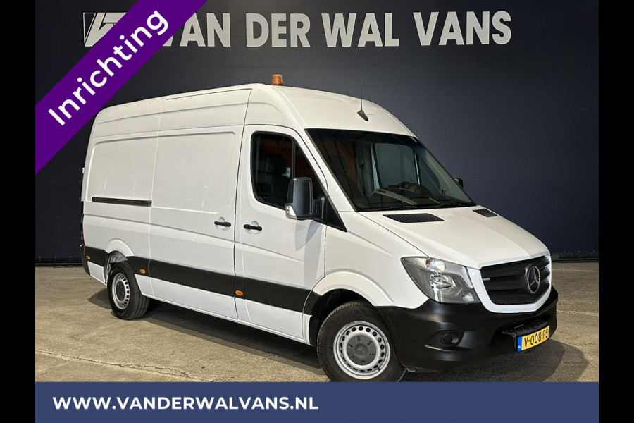 Mercedes-Benz Sprinter 316 CDI 164pk L2H2 inrichting Euro6 Airco | Omvormer | Camera | 2800kg Trekhaak Cruisecontrol, Chauffeursstoel