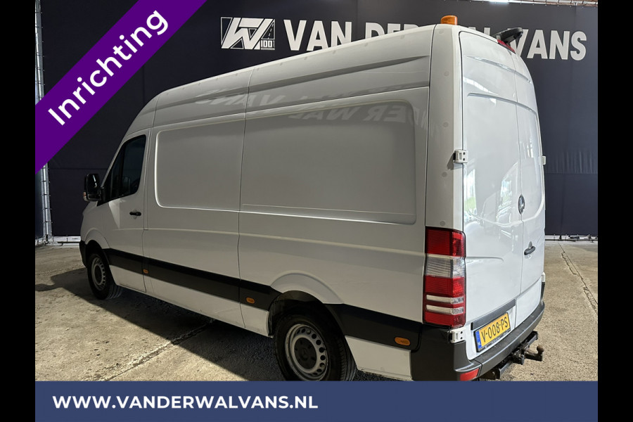 Mercedes-Benz Sprinter 316 CDI 164pk L2H2 inrichting Euro6 Airco | Omvormer | Camera | 2800kg Trekhaak Cruisecontrol, Chauffeursstoel