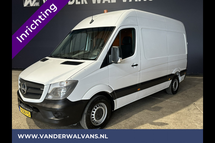 Mercedes-Benz Sprinter 316 CDI 164pk L2H2 inrichting Euro6 Airco | Omvormer | Camera | 2800kg Trekhaak Cruisecontrol, Chauffeursstoel