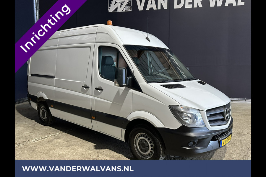 Mercedes-Benz Sprinter 316 CDI 164pk L2H2 inrichting Euro6 Airco | Omvormer | Camera | 2800kg Trekhaak Cruisecontrol, Chauffeursstoel