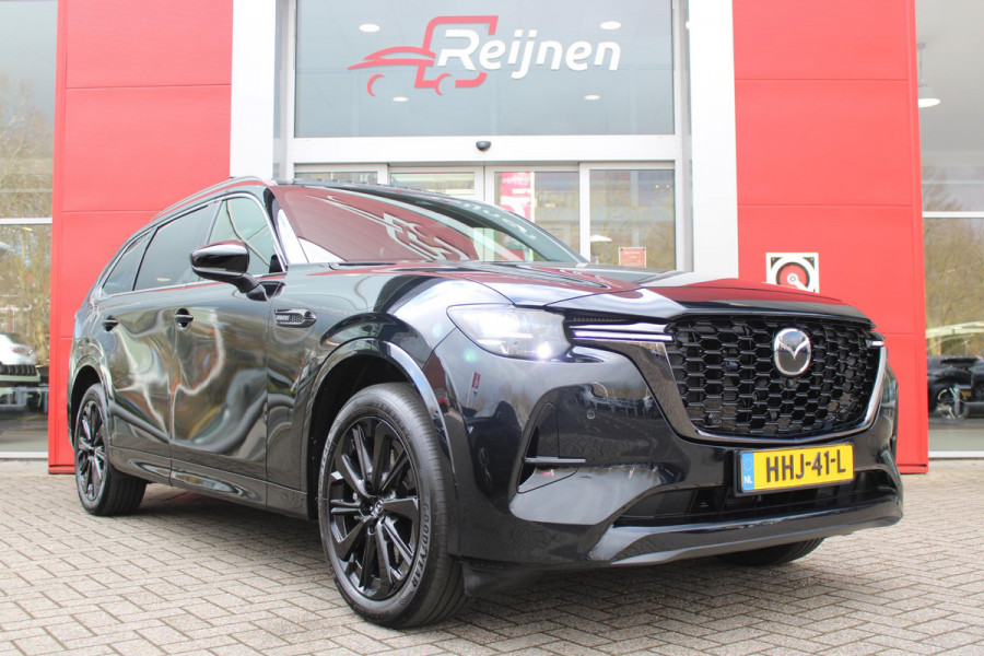 Mazda CX-80 2.5 e-SkyActiv 328PK PHEV HOMURA PLUS | 7-PERSOONS! | NIEUWE AUTO! | DRIVER PERSONALIZATION SYSTEM (GEZICHTSHERKENNING) | ELEKTRISCH BEDIENBARE VOORSTOELEN | FULL LEDEREN BEKLEDING | ADAPTIVE CRUISE CONTROL | 20" LICHTMETALEN VELGEN BLACK | 360° CAMERA | STOEL/STUUR VERWARMING | STOEL VENTILATIE | STOEL VERWARMING ACHTER | ADAPTIVE LED KOPLAMPEN | CLIMATE CONTROL VOOR + ACHTER | NAVIGATIE | APPLE CARPLAY/ANDROID AUTO | PANORAMISCH SCHUIF/KANTEL DAK | PARKEERSENSOREN VOOR EN ACHTER | BOSE AUDIO SYSTEM (12 SPEAKERS) | ELEKTRISCH BEDIENBARE ACHTERKLEP | DRAADLOZE TELEFOON