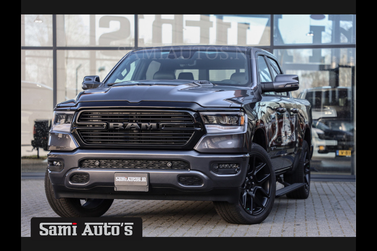 Dodge Ram 1500 V8 402PK 4X4 | PANORAMA DAK | STOEL VERWARMING V+A | APPLE CARPLAY | HEAD-UP | BINNENSPIEGEL CAMERA | DIGI CLUSTER | ELEC STOELEN | HARMAN KARDON | DUBBELE CABINE | SPORT | LIMITED | LARAMIE | LONGHORN | BIGHORN | 2357 - 5182