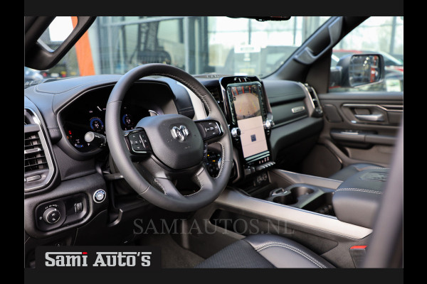 Dodge Ram 1500 V8 402PK 4X4 | PANORAMA DAK | STOEL VERWARMING V+A | APPLE CARPLAY | HEAD-UP | BINNENSPIEGEL CAMERA | DIGI CLUSTER | ELEC STOELEN | HARMAN KARDON | DUBBELE CABINE | SPORT | LIMITED | LARAMIE | LONGHORN | BIGHORN | 2357 - 5182