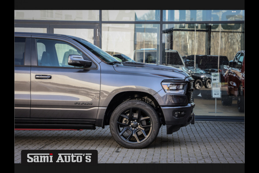 Dodge Ram 1500 V8 402PK 4X4 | PANORAMA DAK | STOEL VERWARMING V+A | APPLE CARPLAY | HEAD-UP | BINNENSPIEGEL CAMERA | DIGI CLUSTER | ELEC STOELEN | HARMAN KARDON | DUBBELE CABINE | SPORT | LIMITED | LARAMIE | LONGHORN | BIGHORN | 2357 - 5182