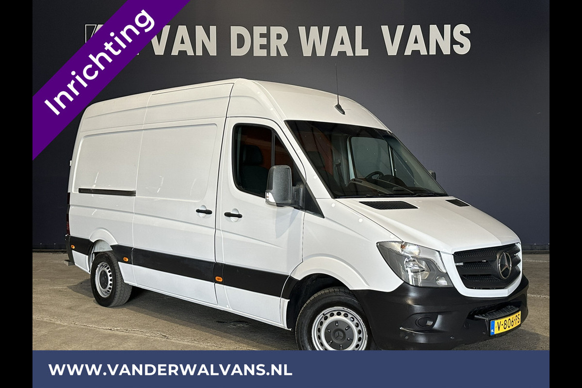 Mercedes-Benz Sprinter 316 CDI 164pk L2H2 inrichting Euro6 Airco | Omvormer | 2800kg Trekhaak | Cruisecontrol Chauffeursstoel, Parkeersensoren