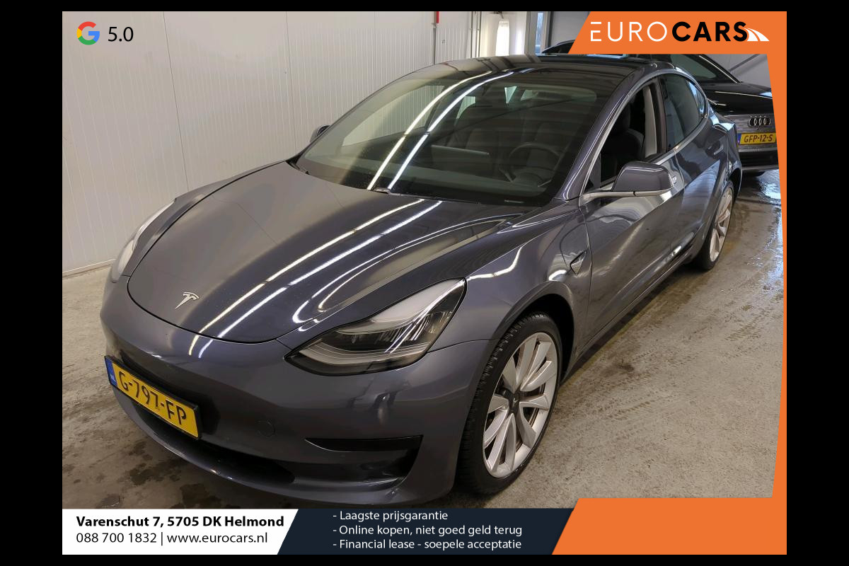 Tesla Model 3 Standard RWD Plus 60 kWh Autopilot Navi Full LED Leder Panoramadak 19" Sport Wheels PDC VA + Camera Slechts 37000 km!