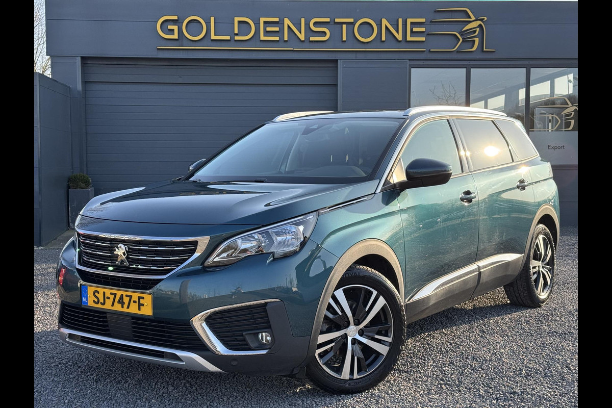 Peugeot 5008 1.2 PureTech Allure 7 Persoons,Automaat,Trekhaak,Pano,Navi,Stoelverwarming,Clima,Cruise,131pk,Halfleder,Pdc V+A,Lmv 18'',Apk tot 10-2025