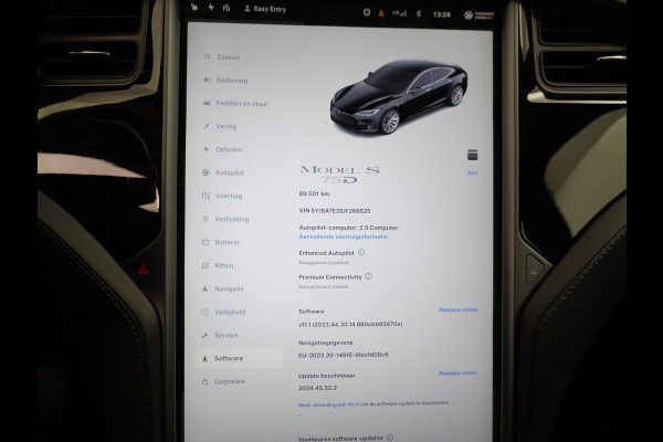 Tesla Model S 75D AWD Dual Engine Luchtvering Enhanced AutoPilot Navi Panorama-Dak Camera Adaptive-Led Premium Connectivity Elektr.Stoel+Geheu 19"Lmv 4WD WiFi App Rijstrookhulp Bordherkenning Acc Dodehoek Detector Mistlampen Verwarmde-Sproeiers €92.000 nieuw