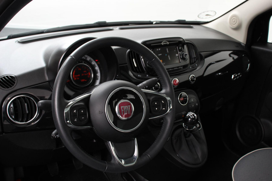 Fiat 500 1.2 Lounge Navigatie Apple Carplay/Android Auto Climate control Cruise control Lichtmetalen velgen