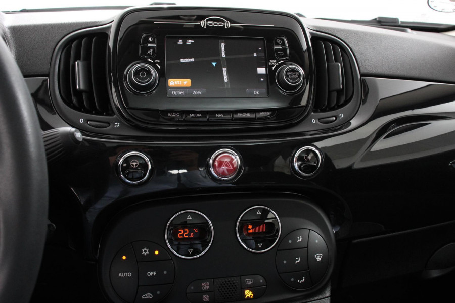 Fiat 500 1.2 Lounge Navigatie Apple Carplay/Android Auto Climate control Cruise control Lichtmetalen velgen