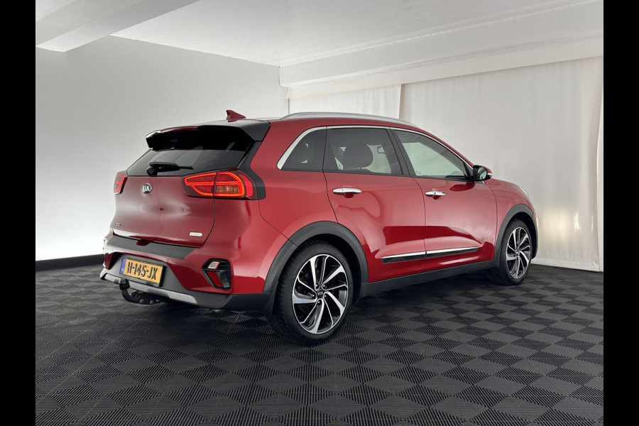 Kia Niro 1.6 GDi PHEV DynamicPlusLine (INCL-BTW) Aut. *NAVI-FULLMAP | KEYLESS | ADAPTIVE-CRUISE | 1/2-LEATHER | CAMERA | ECC | PDC | LANE-ASSIST | COMFORT-SEATS  | SHIFT-PADDLES | TOWBAR | 18"ALU*