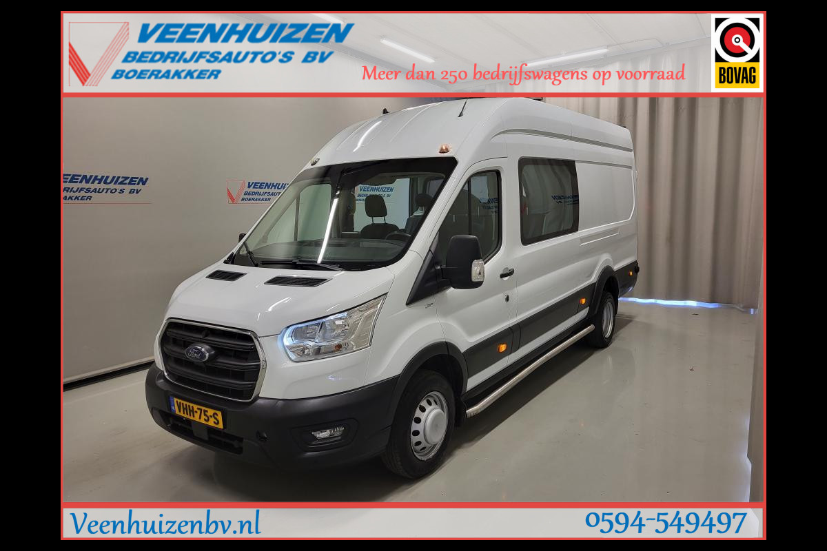 Ford Transit 2.0TDCI 170pk L4/H3 Dubbele Cabine 3500kg Trekgewicht Euro 6!