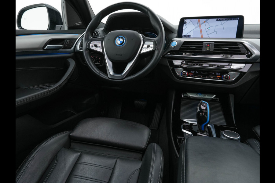 BMW iX3 High Executive 80 kWh [ 3-Fase ] (INCL-BTW) *PANO | ADAPTIVE-CRUISE | HARMAN/KARDON-AUDIO | FULL-LEATHER | MEMORY-PACK | DIGI-COCKPIT | BLIS | SURROUND-VIEW | SPORT-SEATS | KEYLESS | NAVI-FULLMAP | 20''ALU*