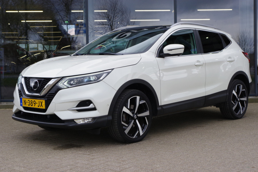 Nissan QASHQAI 1.6 164 PK Tekna, Panoramadak, Trekhaak, Climate Control, Stoelverwarming, 19" LM Velgen