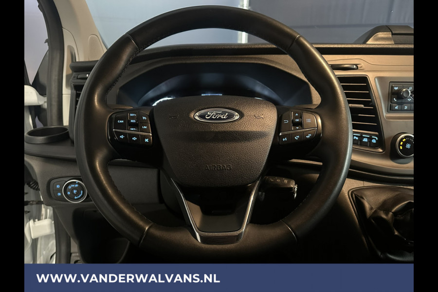 Ford Transit Custom 2.0 TDCI 130pk L2H1 Euro6 Airco | LED | Cruisecontrol | Verwarmde voorruit | Parkeersensoren Bijrijdersbank, 2800kg trekvermogen