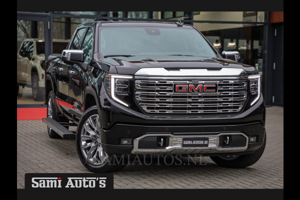 GMC Sierra Denali 6.2 V8 426PK | BPM VRIJ | BLACK LEDER | HUD | FULL OPTION | HEAD-UP | LANE ASSIST | 360 CAMERA | VIRTUAL COCKPIT | DUBBELE CABINE | 5 PERSOONS | PICK UP | Voorraad Nr 418902