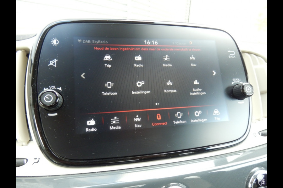 Fiat 500 85pk | Lounge | Airco | Navi | Apple carpl. Andr. Auto |