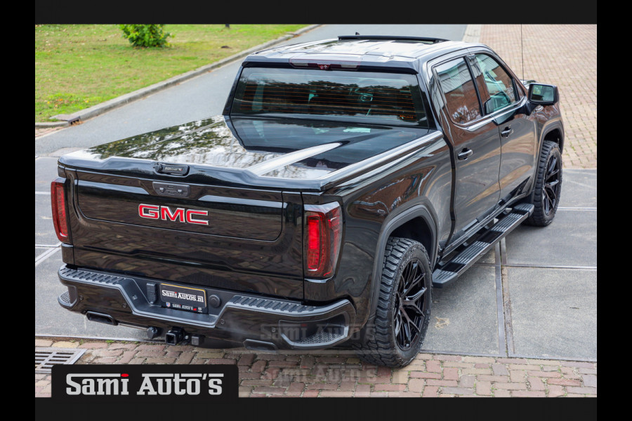 GMC Sierra Denali 6.2 V8 | VIRTUAL COCKPIT | OPEN DAK | HEAD-UP | LANE ASSIST | 360 CAMERA | BLACK LEDER | MIRROR CAM DUBBELE CABINE | 5 PERSOONS |  GARANTIE | DC | Pick up VOORRAAD NR 431569