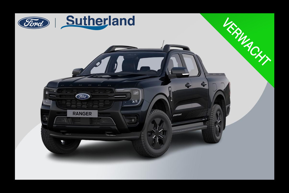 Ford Ranger 2.3 PHEV Stormtrak Double Cab 281pk | 5 persoons! | Technology Pack Plus Trailer | Cargo Area Pack | Power Rollertop | Prijs excl. BTW incl. BPM | laadkabel mode 3 16A