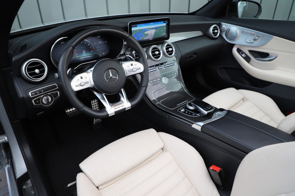 Mercedes-Benz C-Klasse Cabrio AMG 43 4-Matic Aut9 | 390PK | Memory | Carbon | Multibeam | Burmester | Keyles-go | Sfeerverlichting | Air-scarf | Stoelk