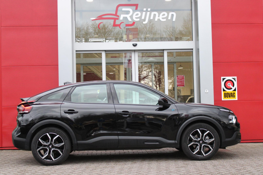 Citroën Ë-C4 FEEL PACK 136PK 50 kWh | ACHTERUITRIJ CAMERA | NAVIGATIE | APPLE CARPLAY/ANDROID AUTO | LED KOPLAMPEN | CLIMATE CONTROL | CRUISE CONTROL | 18" LICHTMETALEN VELGEN | DAB+ RADIO |