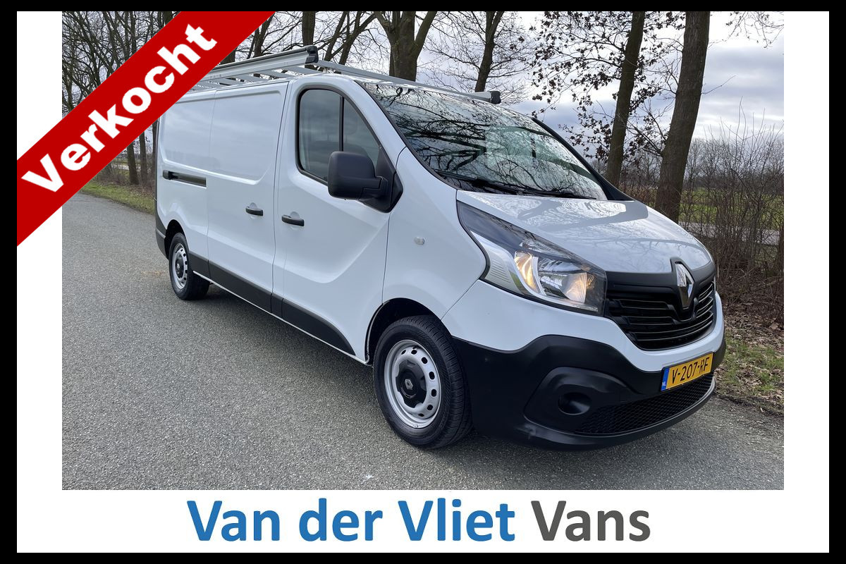 Renault Trafic 1.6 dCi 122pk E6 L2 Comfort BPM Vrij! Lease €239 p/m, Airco, PDC, Imperiaal, Trekhaak, Volledig onderhoudshistorie aanwezig