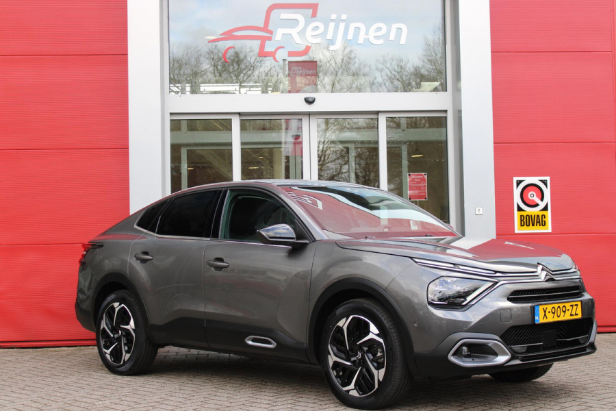 Citroën C4 X 1.2 130PK AUTOMAAT MAX | HEAD UP DISPLAY | ELEKTRISCH BEDIENBARE BESTUURDERSSTOEL | LEDEREN BEKLEDING | MASSAGE STOELEN | FULL LED KOPLAMPEN | DODEHOEK DETECTIE | CAMERA VOOR EN ACHTER | KEYLESS ENTRY/START | 18" LICHTMETALEN VELGEN | DRAADLOZE APPLE CARPLAY/ANDROID AUTO | DRAADLOZE TELEFOONLADER | CLIMATE CONTROL | DAB+ RADIO | ADAPTIVE CRUISE CONTROL | STOEL/STUUR/VOORRUIT VERWARMING |