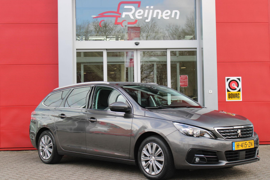 Peugeot 308 SW 1.2 130PK ALLURE | TREKHAAK | PANORAMA DAK | NAVIGATIE | APPLE CARPLAY/ANDROID AUTO | CLIAMTE CONTROL | ADAPTIVE CRUISE CONTROL | PARKEERSENSOREN VOOR EN ACHTER | LICHTMETALEN VELGEN | DAB+ RADIO | ALL SEASON BANDEN |