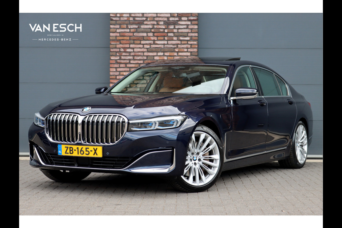 BMW 7 Serie 745Le xDrive High Executive Aut8 | Panoramadak Sky Lounge | Luchtvering | Surround Camera | HUD | Stoelventilatie | Memory V+A | Harman&Kardon | Air-pakket | Soft-Close | Laserverlichting | Verwarmd Stuurwiel |