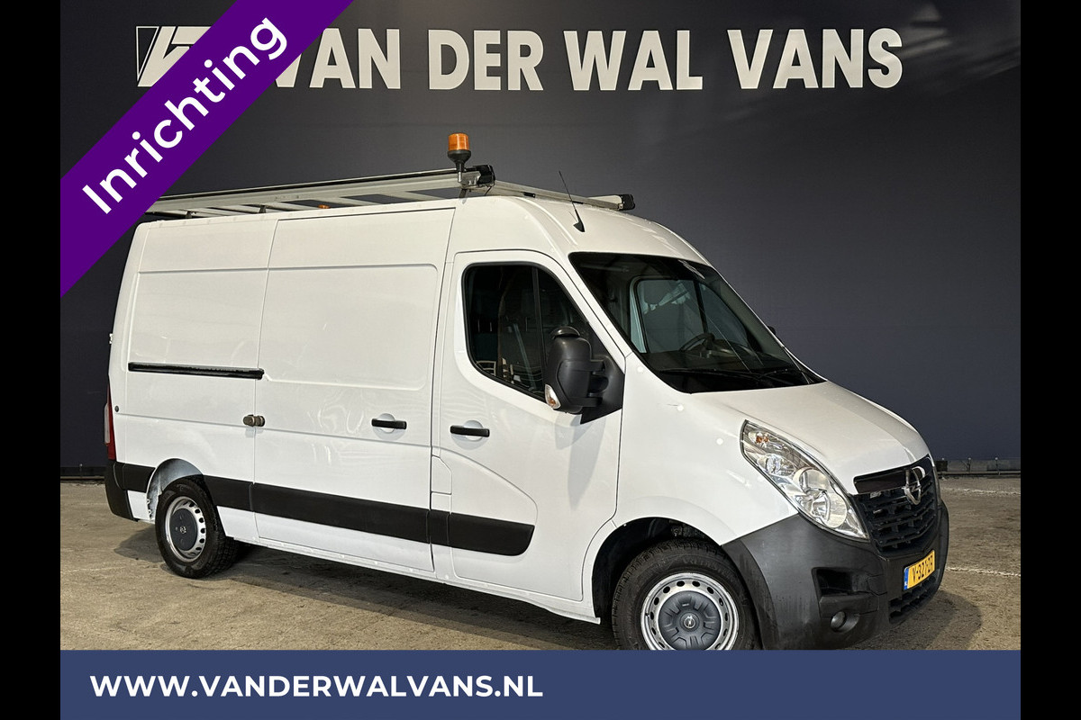 Opel Movano 2.3 CDTI 145pk L2H2 inrichting Euro6 ** Airco | Omvormer | Navigatie | Imperiaal | Camera | Trap Cruisecontrol, 2500kg Trekhaak, Parkeersensoren, Bijrijdersbank