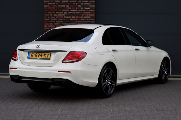 Mercedes-Benz E-Klasse 400d 4MATIC Premium+ AMG Line Aut9 | Schuifdak | Distronic+ | Burmester High End | Memory | Nappa Leder | Multibeam LED | Parfumering | Keyless Go |