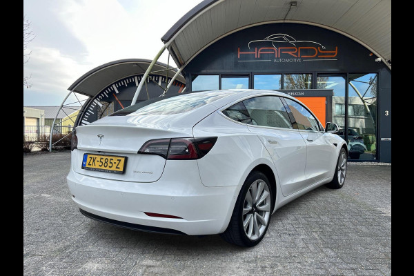 Tesla Model 3 Long Range AWD 75 kWh Wit leder 19 Inch 84% SOH Certificaat NL-Auto