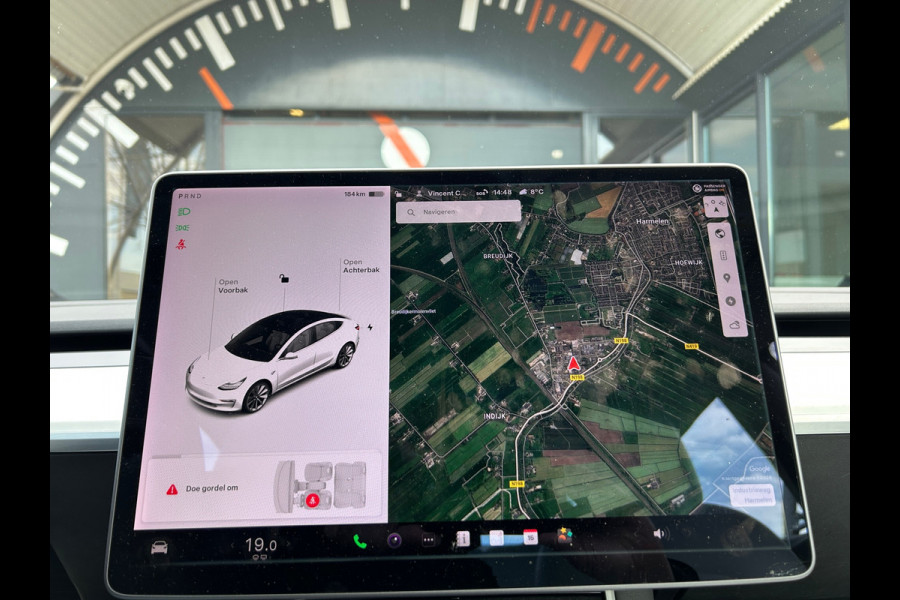 Tesla Model 3 Long Range AWD 75 kWh Wit leder 19 Inch 84% SOH Certificaat NL-Auto