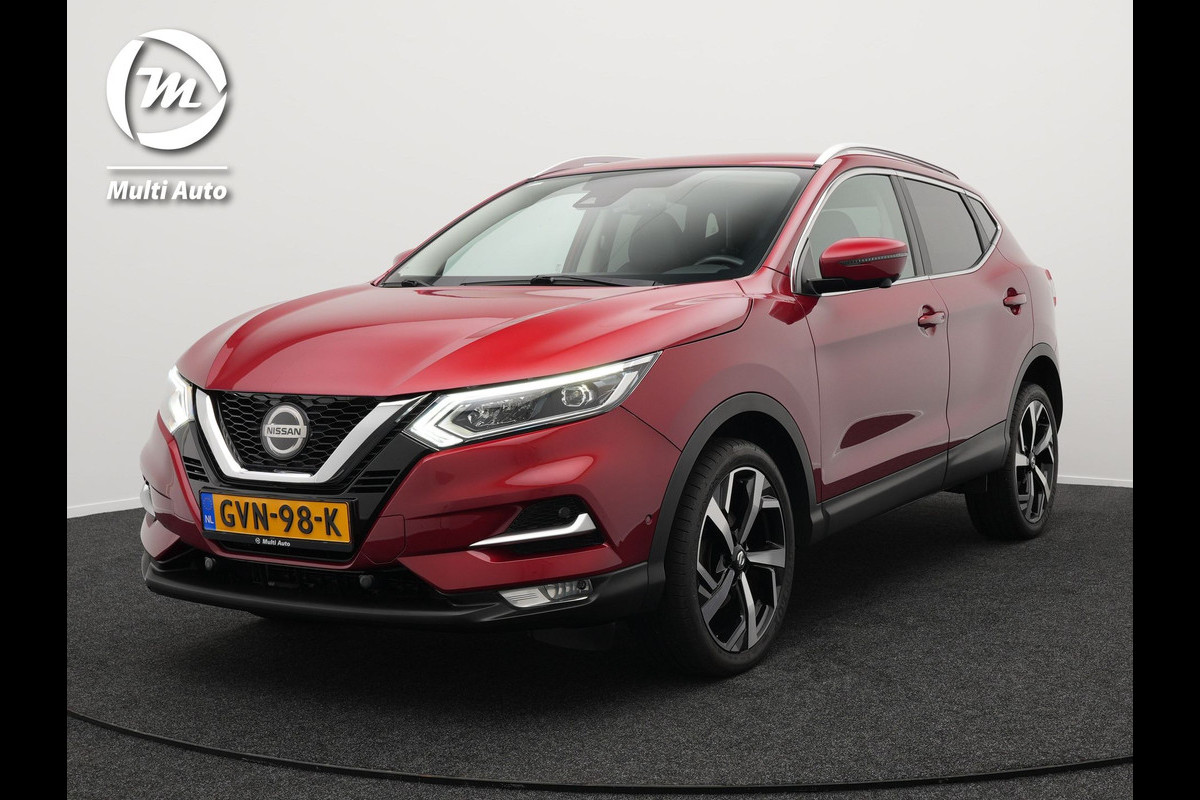 Nissan QASHQAI 1.3 DIG-T Tekna Automaat | Adaptive Cruise | BOSE Sound | Navigatie | Apple Carplay | 360 Camera | Half Lederen Bekleding | L.M. 19" | Stoelverwarming | DAB |