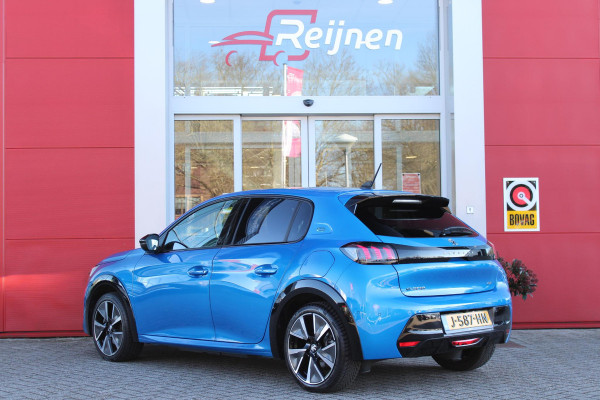 Peugeot e-208 EV GT PACK 136PK 50 kWh 3-FASE | PANORAMA DAK | ACHTERUITRIJ CAMERA | APPLE CARPLAY/ANDROID AUTO | PARKEERSENSOREN VOOR EN ACHTER | NAVIGATIE | FULL LED KOPLAMPEN | ALCANTARA BEKLEDING | KEYLESS ENTRY/START | 17" LICHTMETALEN VELGEN | DODEHOE DETECTIE | DAB+ RADIO | ADAPTIVE CRUISE CONTROL | STOEL VERWARMING |