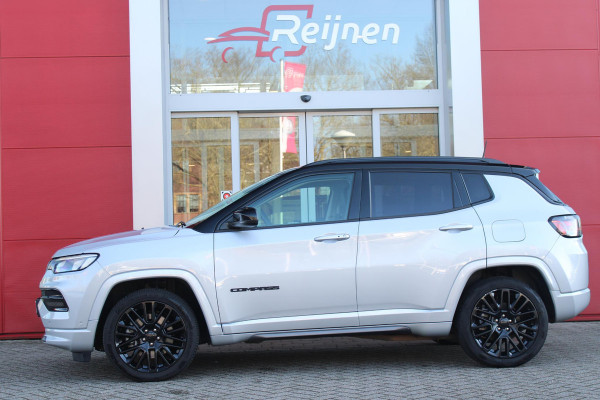 Jeep Compass 4xe 240PK Plug-in Hybrid S | NAVIGATIE 10,25 "TOUCHSCREEN | APPLE CARPLAY/ANDROID AUTO | ACHTERUITRIJ CAMERA | DAB+ RADIO | CLIMATE CONTROL | 19"GLOSS BLACK LICHTMETALEN VELGEN | ADAPTIVE / CRUISE CONTROL | DIGITAAL INSTRUMENTENPANEEL | LEDEREN BEKLEDING | ELEKTRISCH BEDIENBARE ACHTERKLEP | FULL LED KOPLAMPEN | LED MISTLAMPEN / BOCHTVERLICHTING | KEYLESS ENTRY & START | DRAADLOOS LADEN TELEFOON |  ELEKTRISCH BEDIENBARE BESTUURDERSSTOEL MET GEHEUGENFUNCTIE |