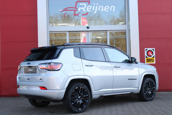 Jeep Compass 4xe 240PK Plug-in Hybrid S | NAVIGATIE 10,25 "TOUCHSCREEN | APPLE CARPLAY/ANDROID AUTO | ACHTERUITRIJ CAMERA | DAB+ RADIO | CLIMATE CONTROL | 19"GLOSS BLACK LICHTMETALEN VELGEN | ADAPTIVE / CRUISE CONTROL | DIGITAAL INSTRUMENTENPANEEL | LEDEREN BEKLEDING | ELEKTRISCH BEDIENBARE ACHTERKLEP | FULL LED KOPLAMPEN | LED MISTLAMPEN / BOCHTVERLICHTING | KEYLESS ENTRY & START | DRAADLOOS LADEN TELEFOON |  ELEKTRISCH BEDIENBARE BESTUURDERSSTOEL MET GEHEUGENFUNCTIE |