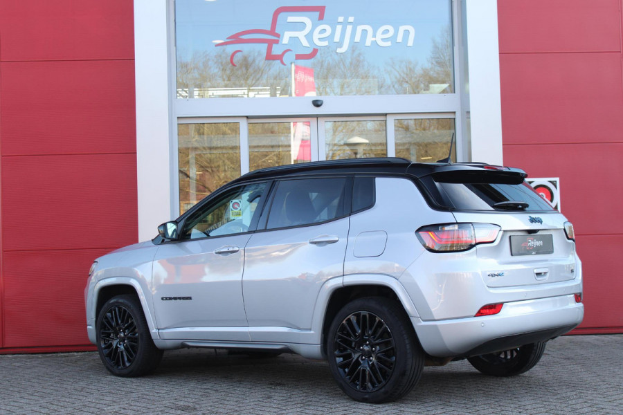 Jeep Compass 4xe 240PK Plug-in Hybrid S | NAVIGATIE 10,25 "TOUCHSCREEN | APPLE CARPLAY/ANDROID AUTO | ACHTERUITRIJ CAMERA | DAB+ RADIO | CLIMATE CONTROL | 19"GLOSS BLACK LICHTMETALEN VELGEN | ADAPTIVE / CRUISE CONTROL | DIGITAAL INSTRUMENTENPANEEL | LEDEREN BEKLEDING | ELEKTRISCH BEDIENBARE ACHTERKLEP | FULL LED KOPLAMPEN | LED MISTLAMPEN / BOCHTVERLICHTING | KEYLESS ENTRY & START | DRAADLOOS LADEN TELEFOON |  ELEKTRISCH BEDIENBARE BESTUURDERSSTOEL MET GEHEUGENFUNCTIE |