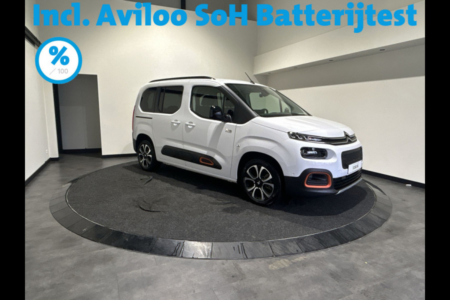 Citroën ë-Berlingo XL Shine 50 kWh | 7 PERSOONS! | 11 kw 3-fase lader | Park assist pakket |   SoH (batterijcheck) 100 % score!