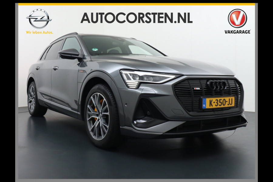 Audi e-tron 55 Quattro 95kWh 408PK S-Edition Pano-dak. Leder Apple Carplay Luchtvering 360° Camera's Assistentie Pakket Matrix LED koplampen Stoelverwarming Assistentiepakket 'City' Kruising-assistent Fase 3 Laden