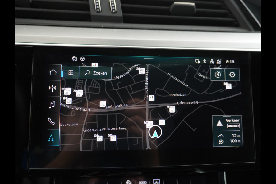 Audi e-tron 55 Quattro 95kWh 408PK S-Edition Pano-dak. Leder Apple Carplay Luchtvering 360° Camera's Assistentie Pakket Matrix LED koplampen Stoelverwarming Assistentiepakket 'City' Kruising-assistent Fase 3 Laden