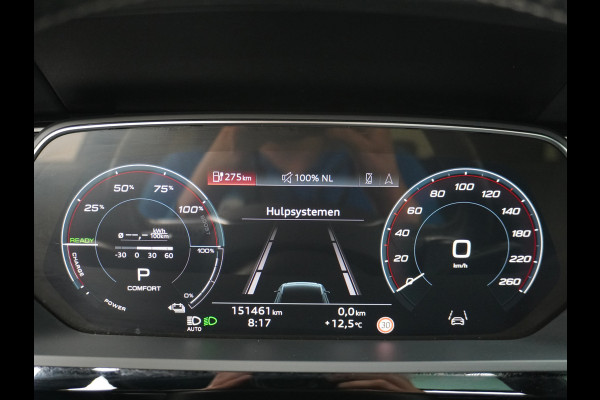 Audi e-tron 55 Quattro 95kWh 408PK S-Edition Pano-dak. Leder Apple Carplay Luchtvering 360° Camera's Assistentie Pakket Matrix LED koplampen Stoelverwarming Assistentiepakket 'City' Kruising-assistent Fase 3 Laden