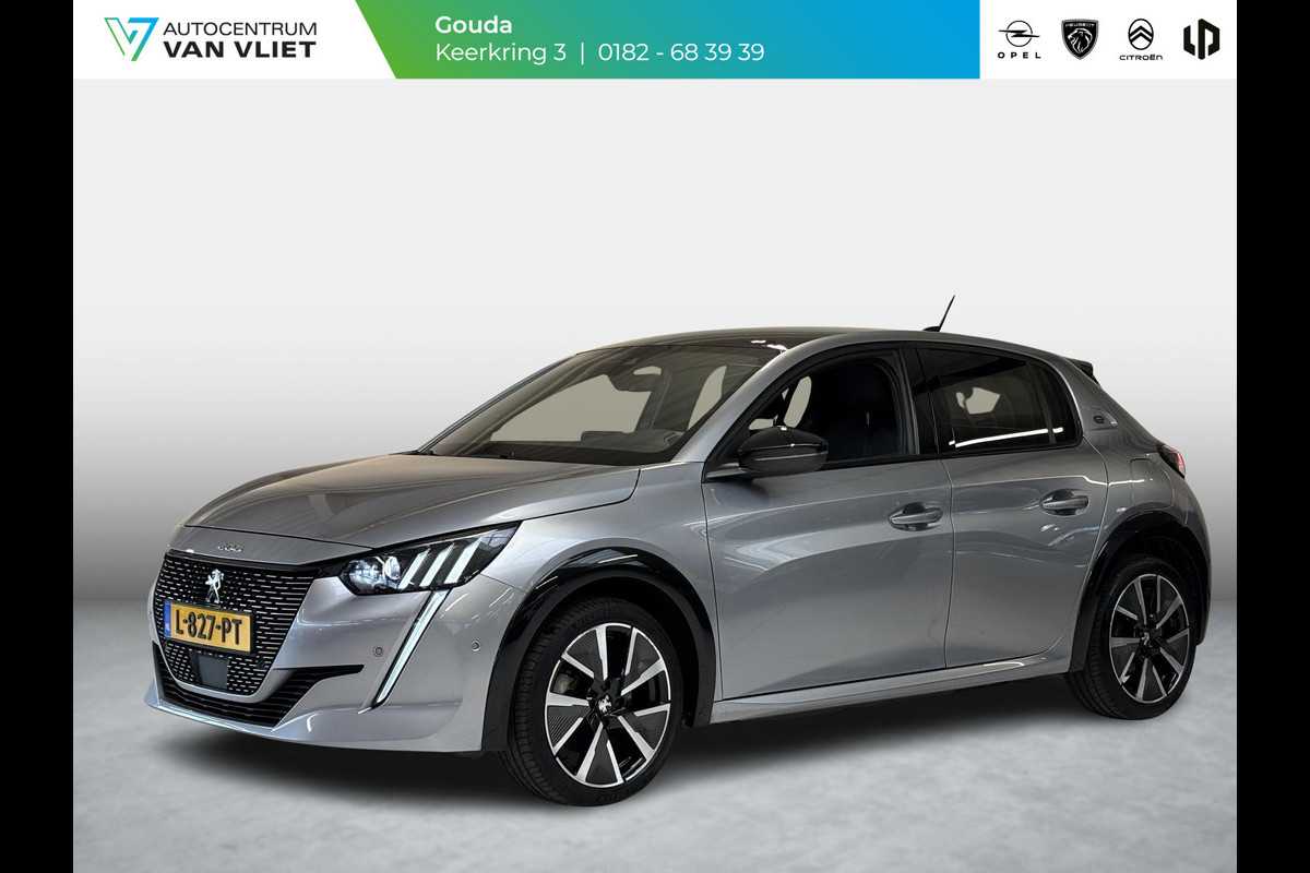 Peugeot e-208 EV GT 350 50 kWh Navigatie | Achteruitrijcamera | Android auto / Apple carplay | Dodehoekdetectie | 3D I-Cockpit