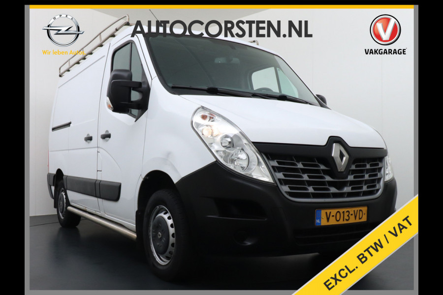 Renault Master T33 2.3 dCi 3P. Camera Airco EURO6 Y Imperiaal Trekhaak 3-Persoons Cruise Control Lat om lat betimmering Betonplex Vloer Bluetooth Sidebars 1e Eigenaar EURO 6 Y 2.500kg trekvermogen!