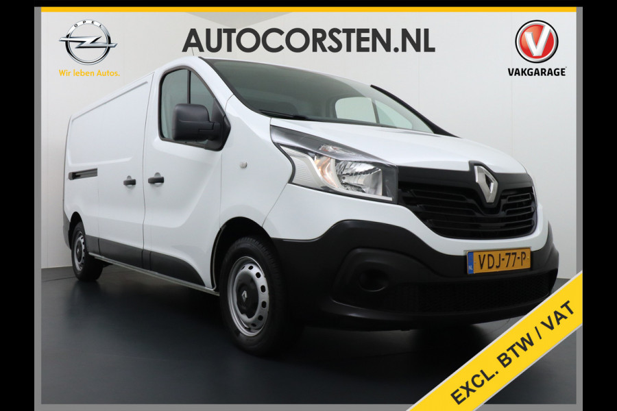 Renault Trafic DCi 122pk3-Pers.Lang Navi Airco Pdc Trekhaak L2H1 Cruise Control Comfort Bluetooth 1.6DCi T29 Nwe Model Schuifdeur Betonplex Wandbetimmering 2.000kg trekvermogen Euro 6