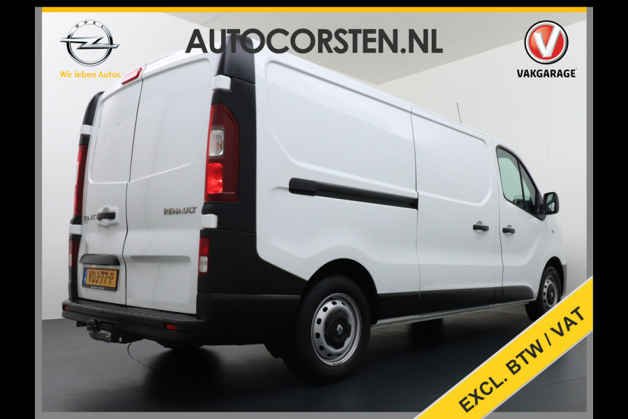 Renault Trafic DCi 122pk3-Pers.Lang Navi Airco Pdc Trekhaak L2H1 Cruise Control Comfort Bluetooth 1.6DCi T29 Nwe Model Schuifdeur Betonplex Wandbetimmering 2.000kg trekvermogen Euro 6
