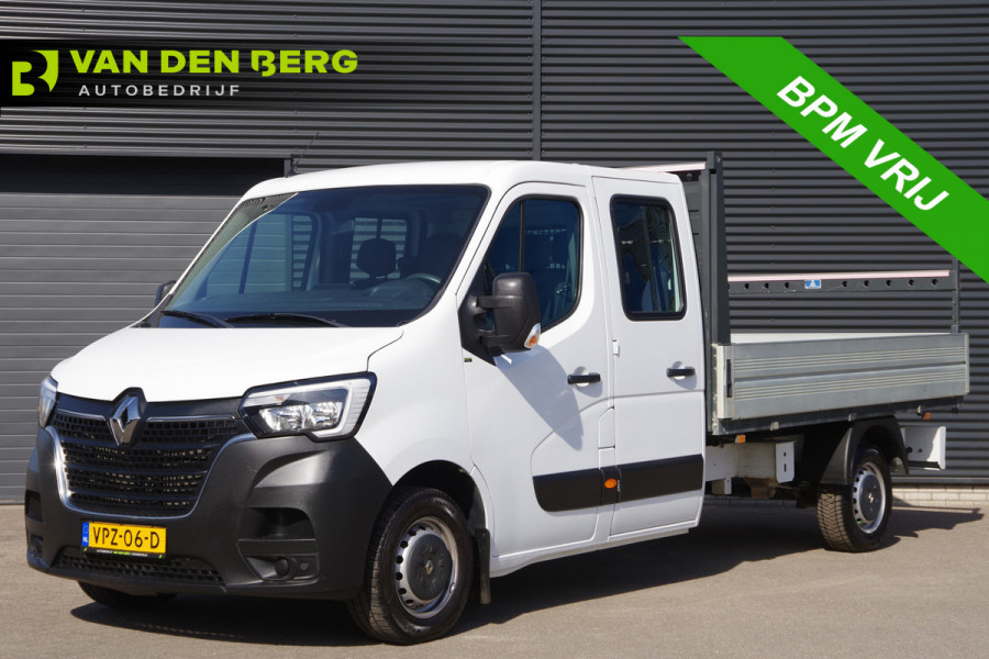 Renault Master T35 2.3 dCi L3 OPEN LAADBAK, 150PK, DC-7P, AIRCO, TREKHAAK, DUBBELE CABINE, PICK-UP, OPENLAADBAK, PICKUP