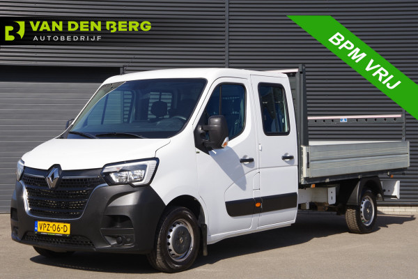 Renault Master T35 2.3 dCi L3 OPEN LAADBAK, 150PK, DC-7P, AIRCO, TREKHAAK, DUBBELE CABINE, PICK-UP, OPENLAADBAK, PICKUP